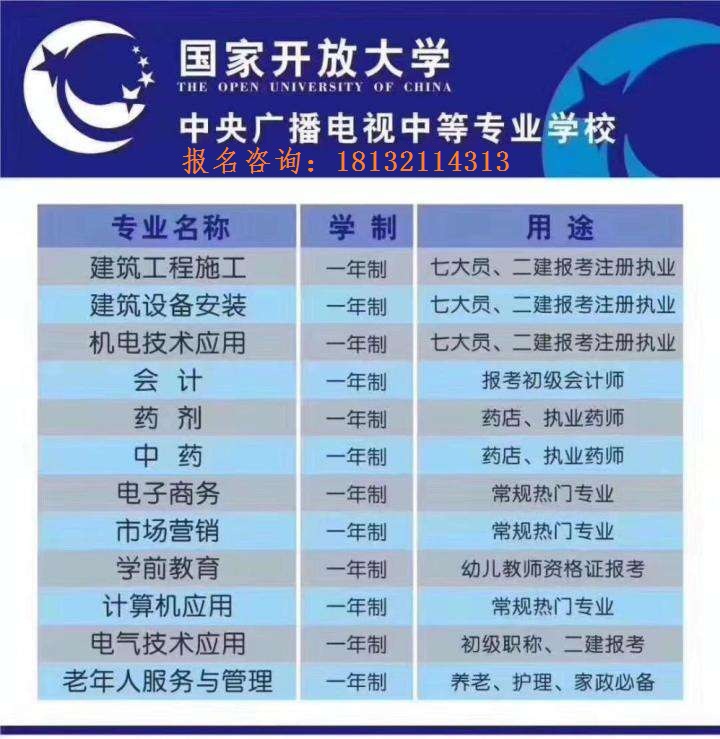 一年制電大中專在哪報名需要滿足什么報考要求？