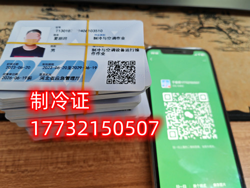 2024年全國通用制冷證樣本